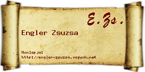 Engler Zsuzsa névjegykártya